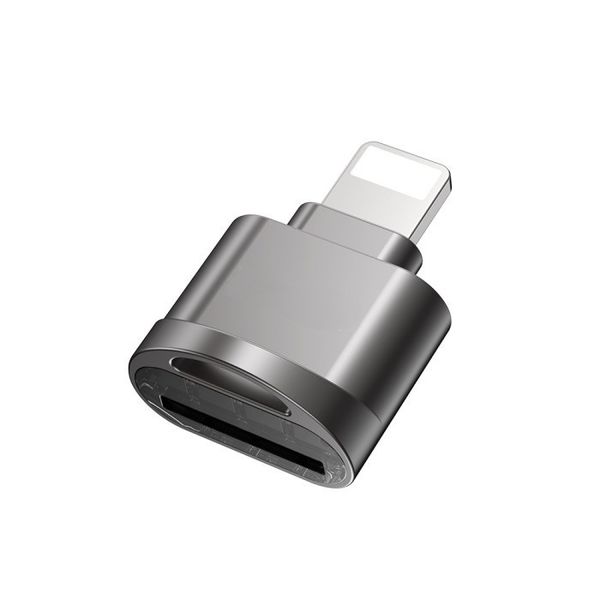 Mini OTG Adapter for Compatible With iPhone &amp; iPad 8-Pin to TF Card Reader
