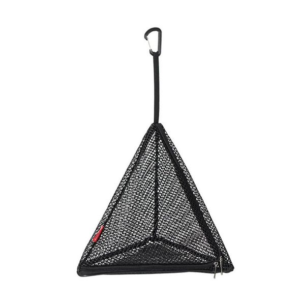 Camping Foldable Outdoor Drying Net Bag PVC Triangle Grid &amp; Stand