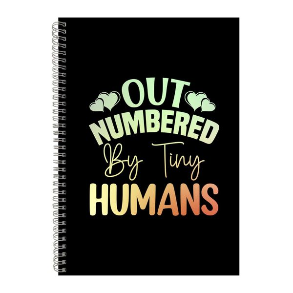 Out numbered A4 Notebook Pad for Mothers Day Graphic Mom Sayings Present062