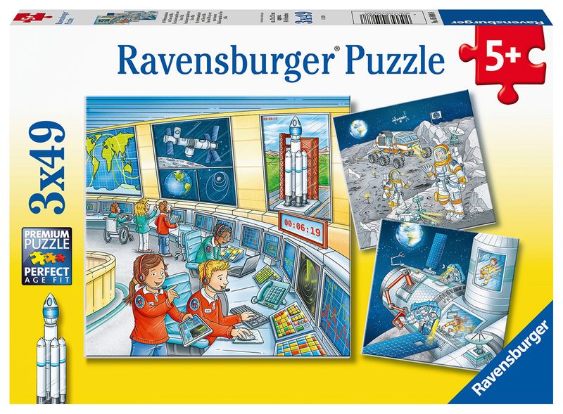 Ravensburger 3X49 Piece Puzzle-Astronauts