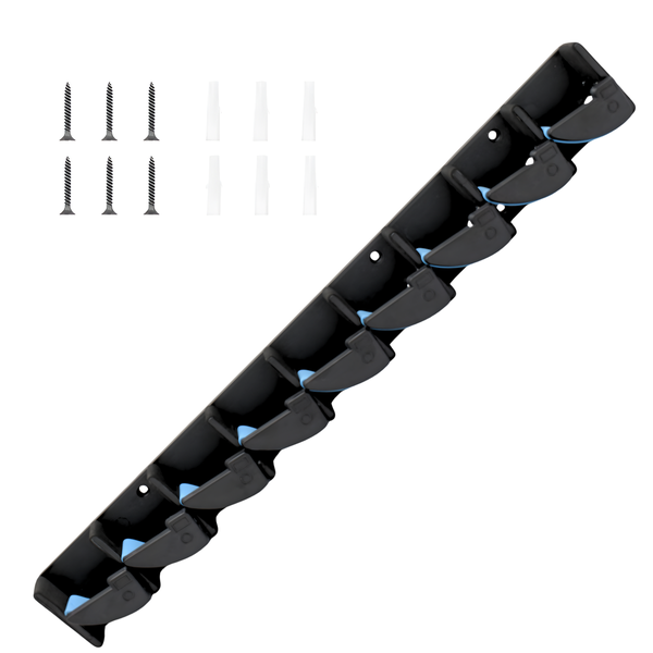 Wall-Mounted Fishing Rod Rack Holder Storage Organizer for 9 Rods