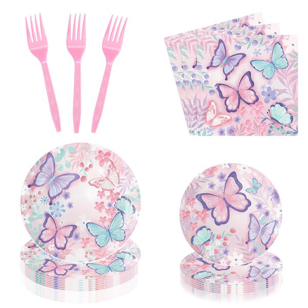 Pink Butterfly Party Supplies