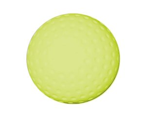 Alfa Dimple Hockey Ball - Lumo Yellow (Pack of 6)