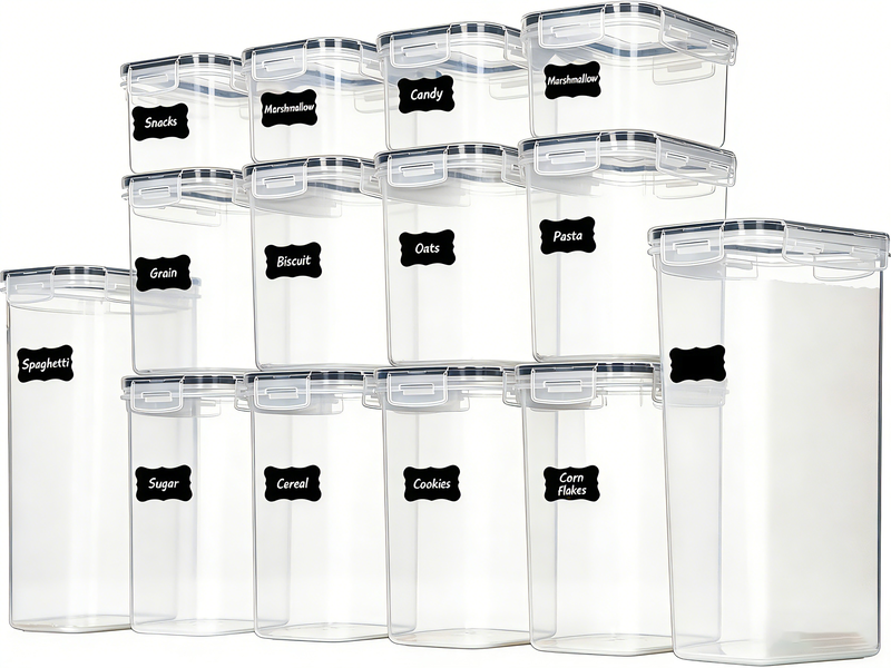 14 Airtight Food Storage Containers Kitchen Storage Containers With Lids