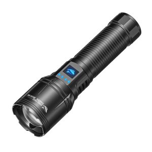 High-Power Zoomable Flashlight:Rechargeable with Power Display
