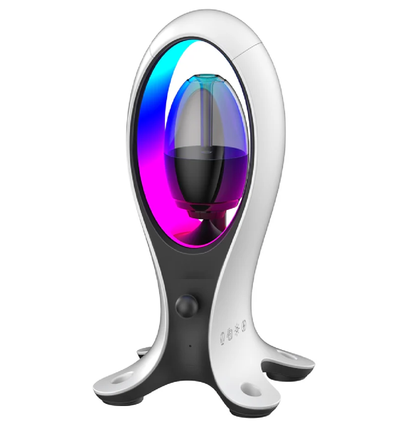 4-in-1 RGB Light Speaker with Headphone Stand, USB Hub &amp; Built-in Mic