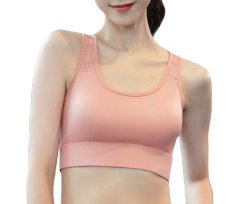 Women Sport Bra Wirefree Seamless Racerback for Yoga Workout Gym Activewear