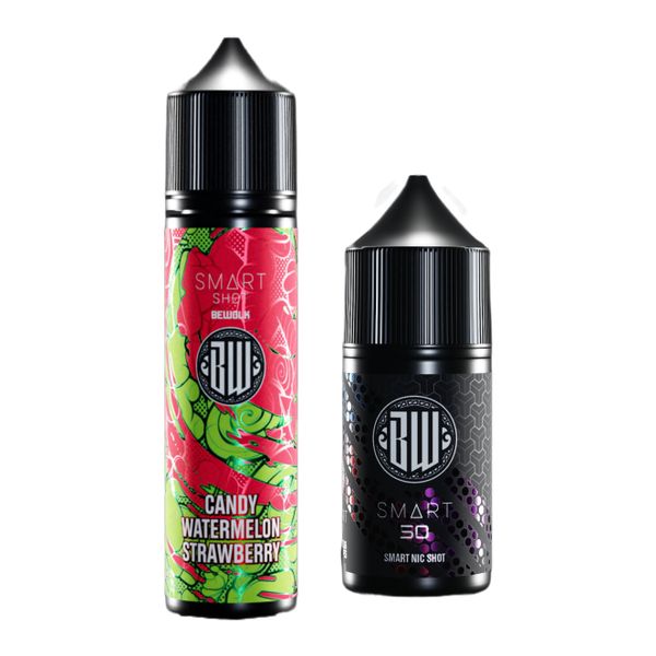 Bewolk SMART Shot 50MG - Candy Watermelon Strawberry (60ml Combo)