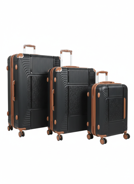 Unbreakable 3-Pieces Elegant Design Hardside Travel Trolley Luggage Set
