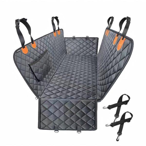 Pet Car Seat Cover Provides Protection for The Rear Seat of The Car - Black