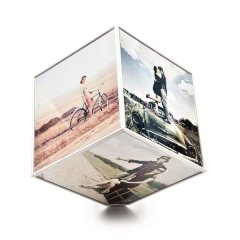 Rotating Photo Frame - Cube - 6 x 15x15cm