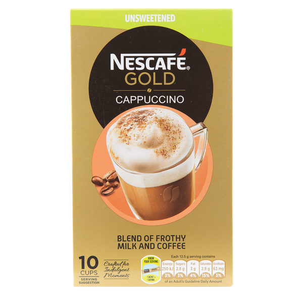 Nescafe Gold Cappuccino Unsweetened 2 x (20x12.5g)