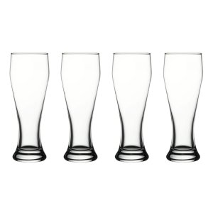 Premium 600ml Leonardo Borosilicate Beer Glasses - 4 Pack