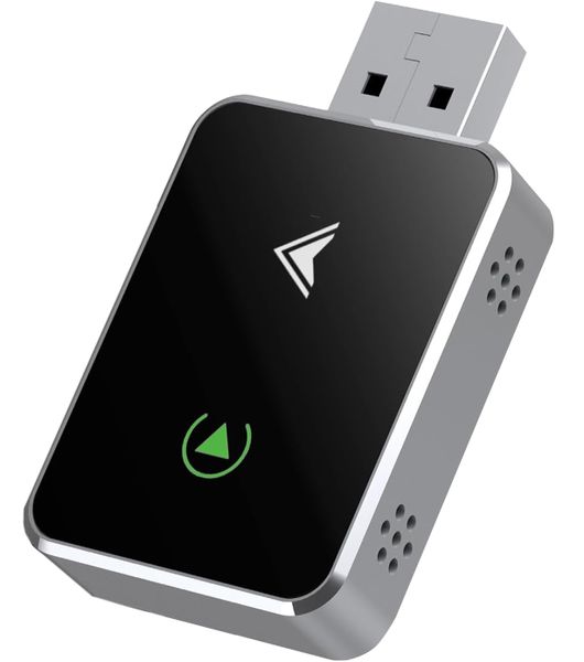 Wireless CarPlay Adapter, 2-in-1 CarPlay &amp; Android Auto, Plug &amp; Play