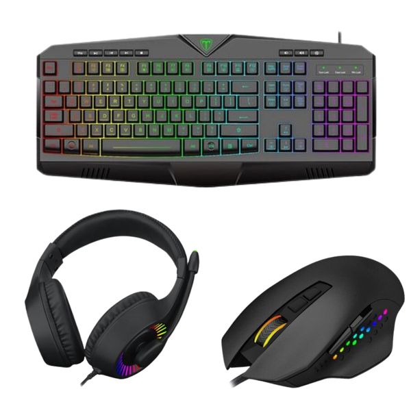 T-Dagger - RGB Gaming Keyboard, RGB Gaming Mouse &amp; RGB Gaming Headset