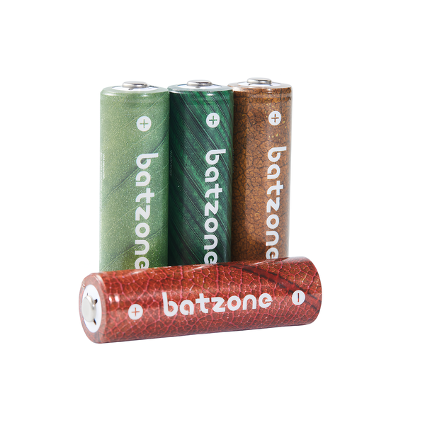 Batzone Ni-MH 2.0 AA 2500mAh Rechargeable Batteries - 4 Pieces
