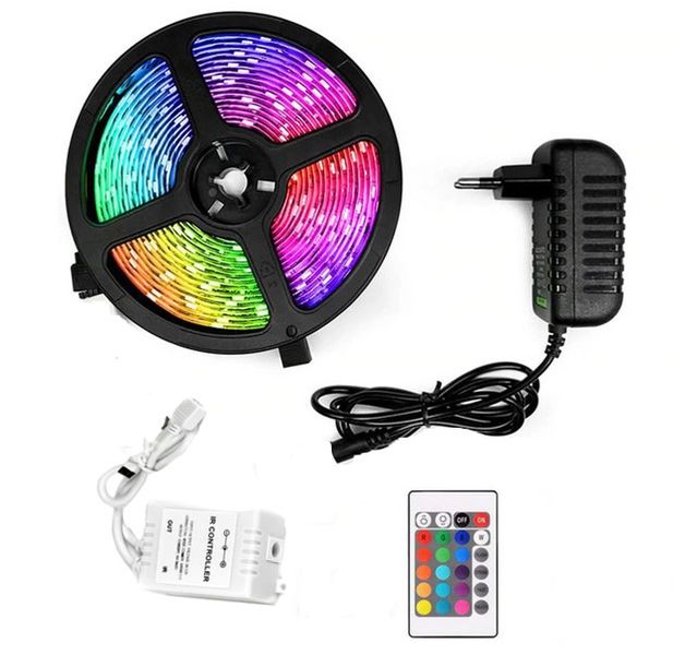 LED Strip Lights 12V RGB 5M - LED Strip Light with Remote Control