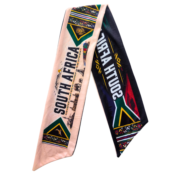 South Africa Safari Double-Sided Supporter Fleece Scarf