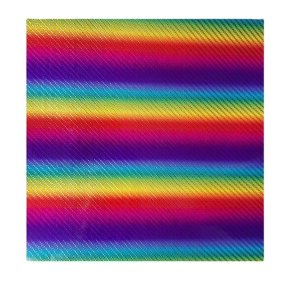 VIVID COLOURS Rainbow Sticker Vinyl Carbon Fibre Pattern +1 Transfer