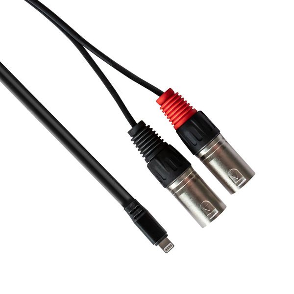Rubiqube Lightning to Dual XLR Male - 1.8M Cable