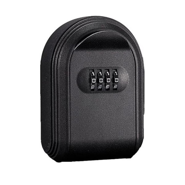 Combination Key Box, Wall-Mounted Key Storage Box, Black
