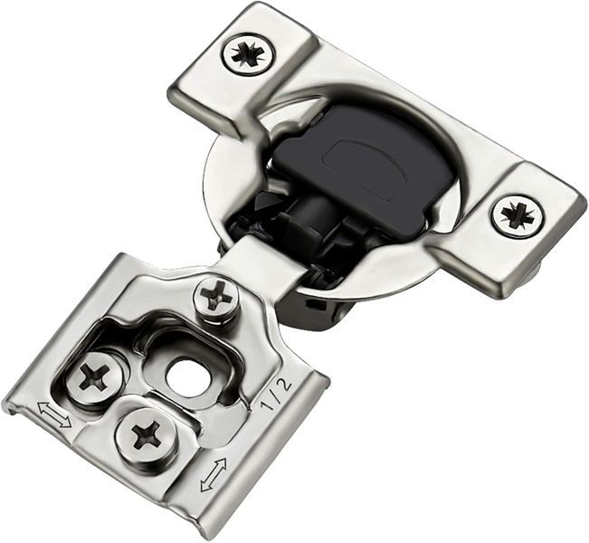 5 Pack 1/2 inch Overlay Soft Close Hinges for Kitchen Cabinet Hinges
