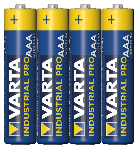Varta (4003211304) Battery, 1.5 V, AAA, Alkaline, 1.25 Ah, 10.5 mm