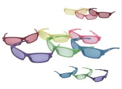 Kids Party Favors - 12 Pack Multi Colour Transparent Tinted Glasses