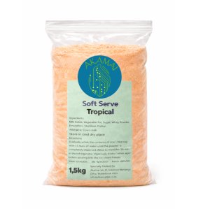 Soft Serve Powder Premix - Tropical Favour - 1,5kg makes 5L liquid mix