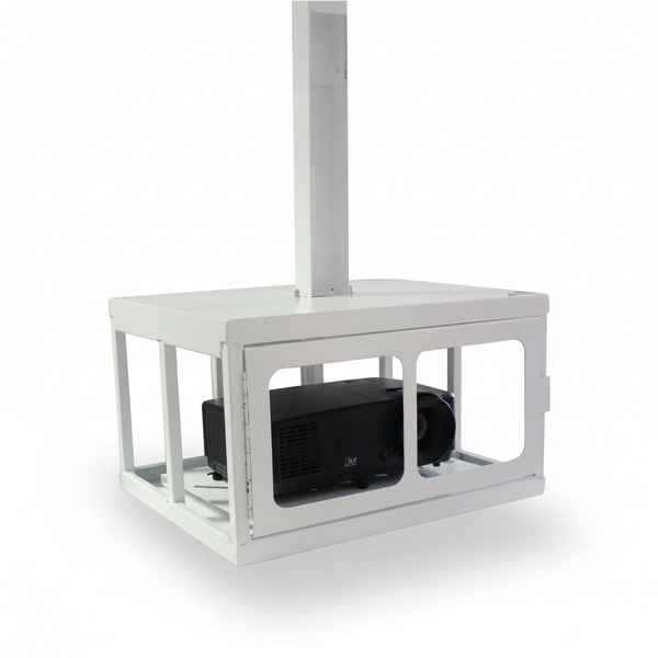 Lockable Ceiling Mount Projector Security Cage, 450 x 220 x 340 mm