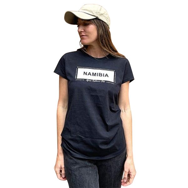Kool Africa - Namibia - `Diamante` Black Ladies Shirt