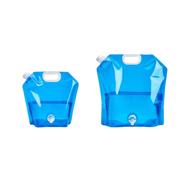 Foldable Canister with Tap, Collapsible Water Container Bags-2 Pcs