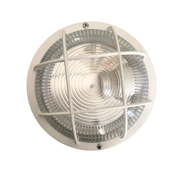 Plastic Bulkheads - Outdoor Round PVC Light Fitting (Weatherproof)
