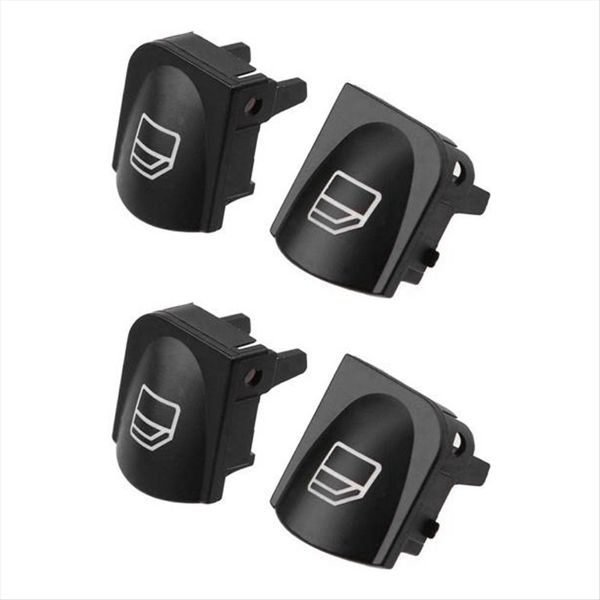 2Pair Window Switch Button Covers Compatible with Mercedes-Benz