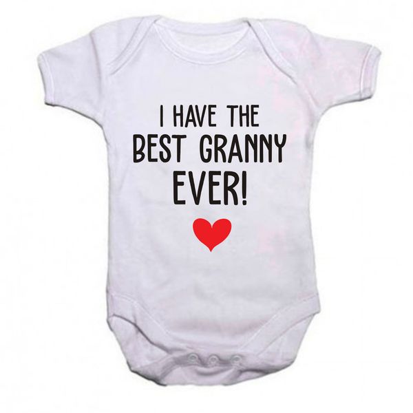 Qtees Africa Best Granny Ever Baby Grow