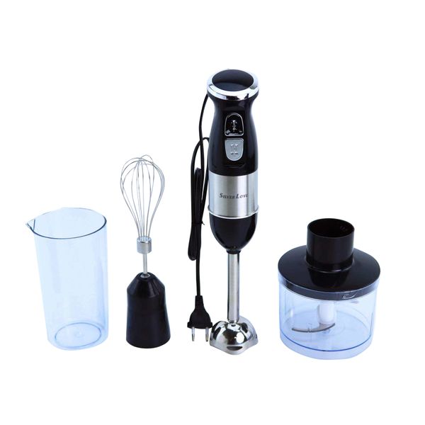 500W 4-In-1 Stick Blender Hand Blender Set Electric Beater 2 Speed