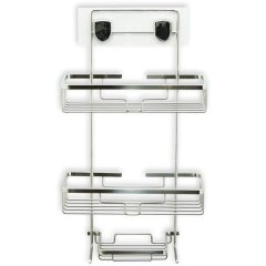 Nanogrip Stainless Steel Stick-On Shower Caddy - 3 Tier