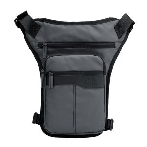 Multi-pocket Nylon Crossbody Bag - Grey