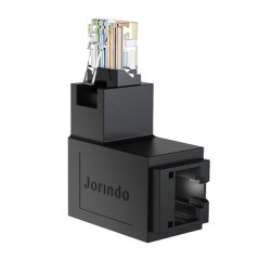 RJ45 Ethernet Adapter 90 Degree Right Bend for Connector