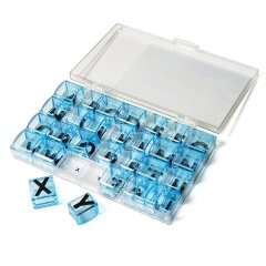 Educational Insights - Transparent ABC Alphabet Uppercase Rubber Stamps