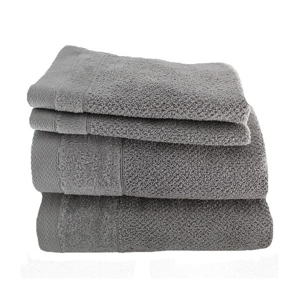 Wedgewood Collection 550gsm-100% Cotton -Grey -2 GuestTowels, 2 BathSheets