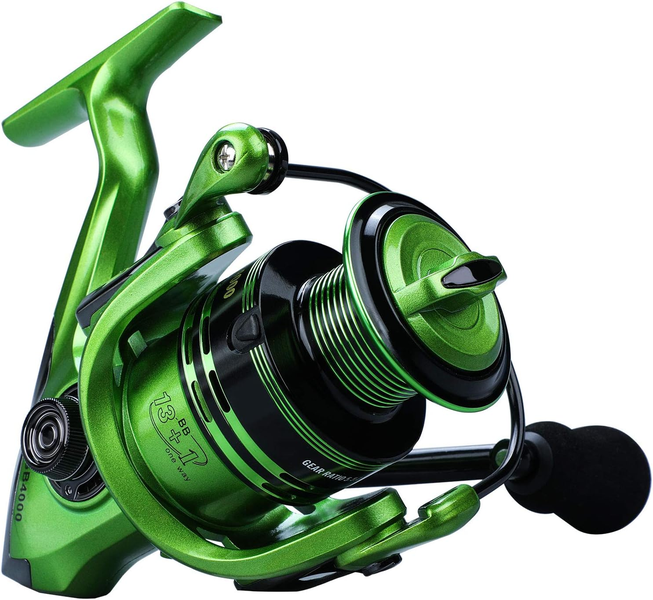 Spinning Fishing Reel Lightweight Smooth Drag System for Salt &amp; Freshwater
