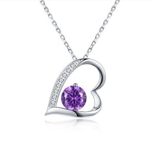 Sterling Silver Heart Pendant Necklace