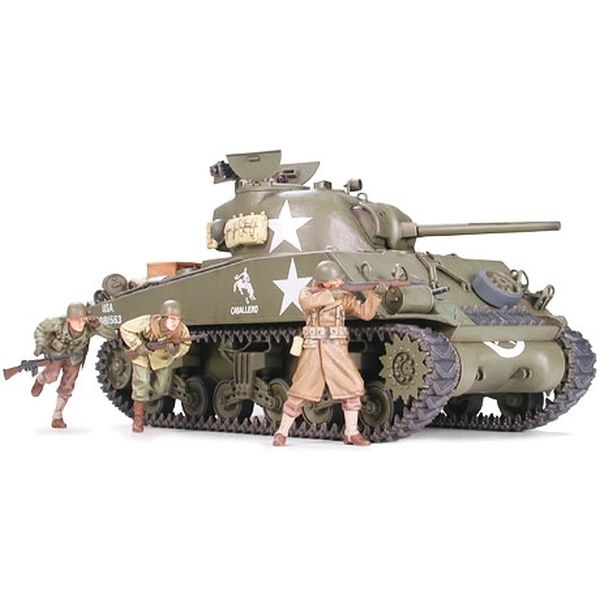 Tamiya 1/35 US M4A3 Sherman 75mm Gun Tank Plastic Model Kit