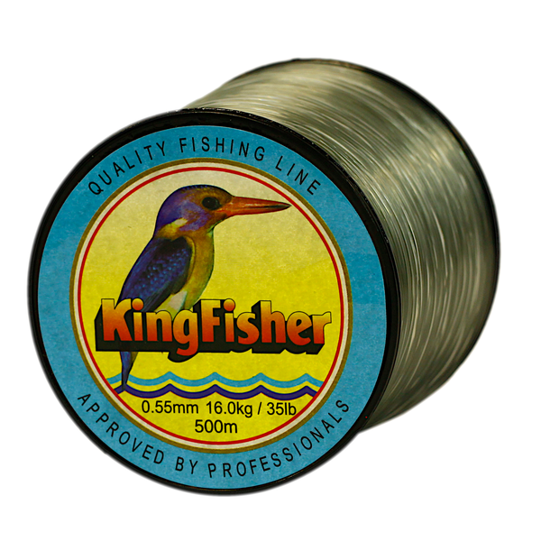 Kingfisher Nylon Fishing Line, Colour Green, 16 KG .55MM, 500M Spool