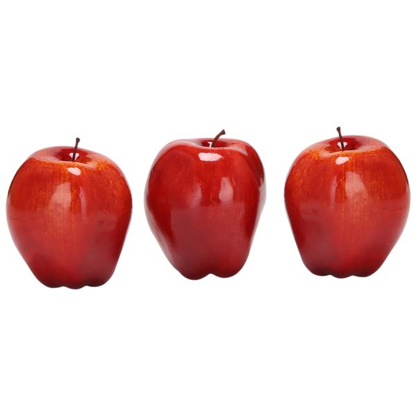 12Pcs Artificial Apples Red Delicious Fruit for Kitchen Home Decor