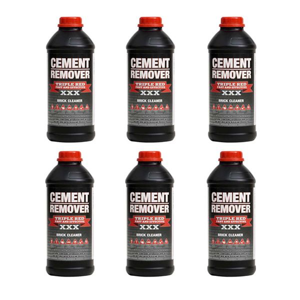 TRIPLE RED Cement Remover 1 Litre - 6 Pack