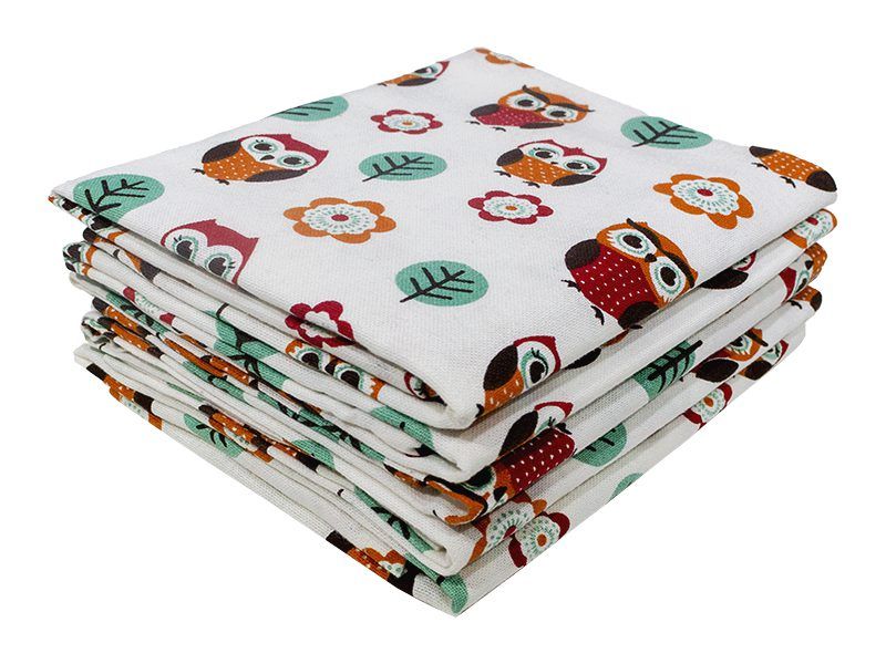 Multipurpose ,Easy clean, Absorbent Kitchen Towel (5Piece) - Design 2643