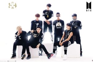 BTS - Black and White Poster