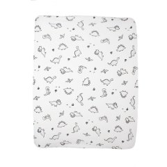 2 in 1 Moses Basket Fitted Sheet / Changing Mat Cover - Dinosaurs